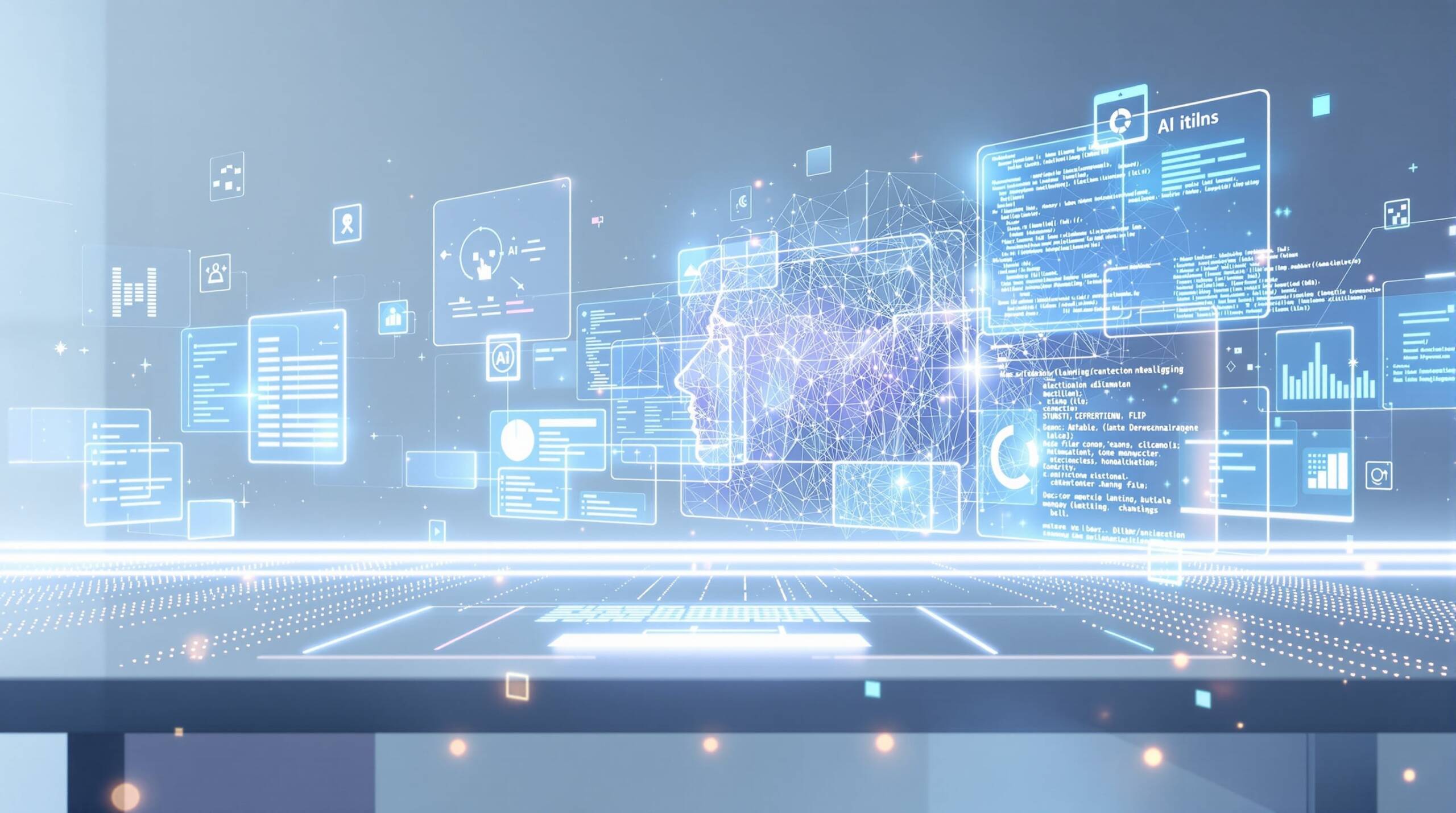 Conceptual visualization of AI computer use and autonomous automation capabilities