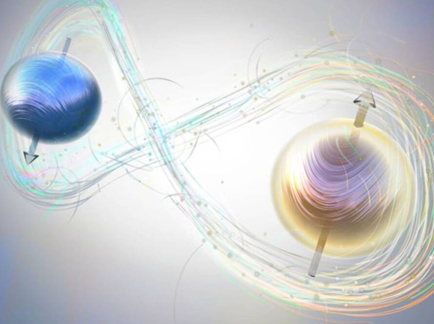 Quantum computing visualization showing advanced technology and digital infrastructure
