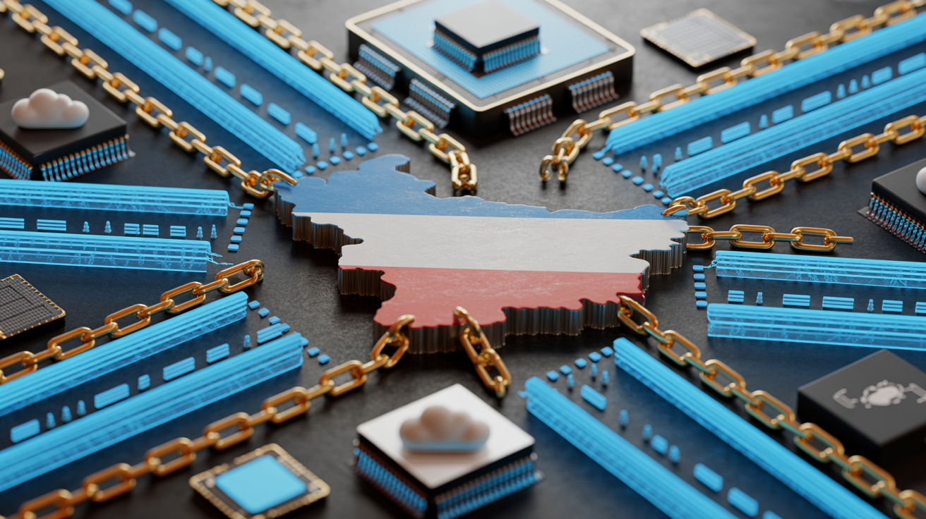 Visualization of the sovereignty paradox showing dependencies in the global AI supply chain